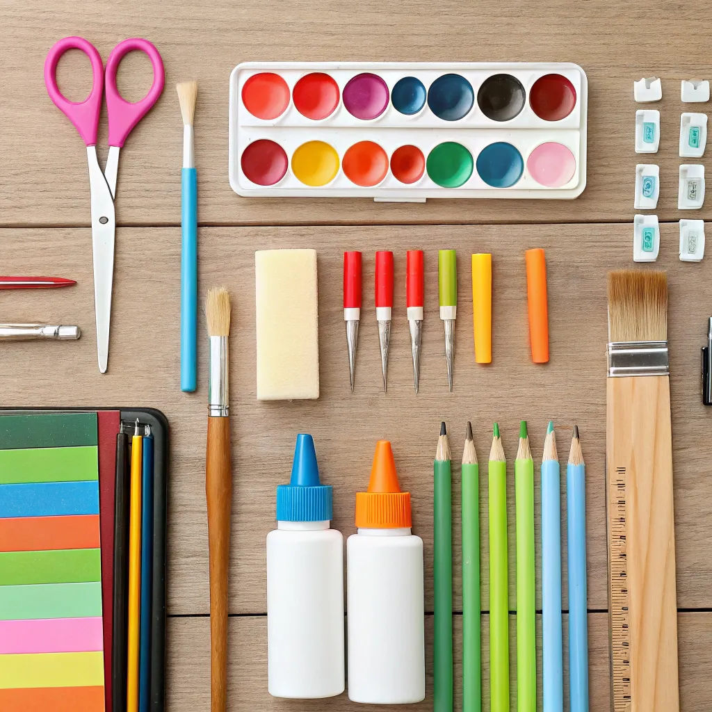 Craft supplies and tools
